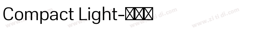 Compact Light字体转换